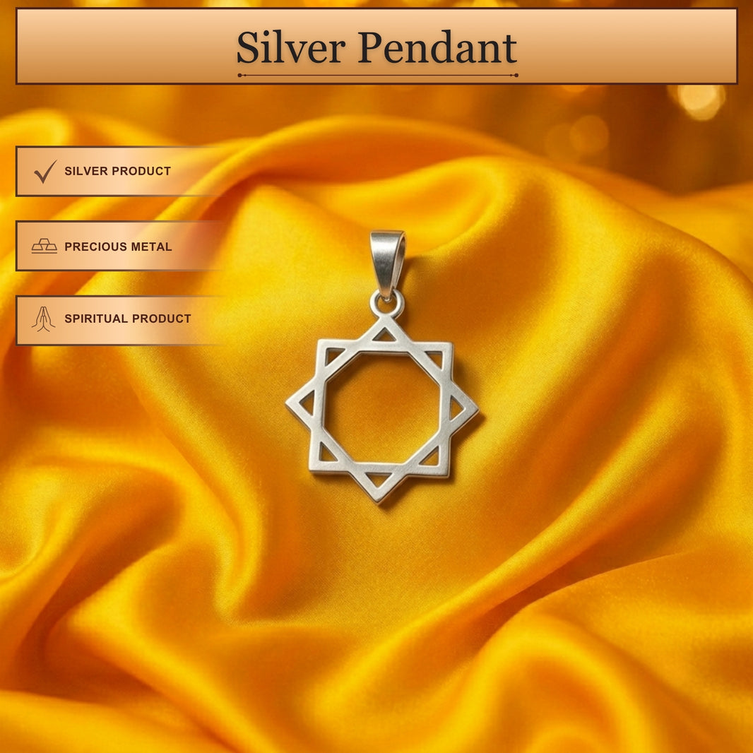 Premium Silver Octagram Pendant