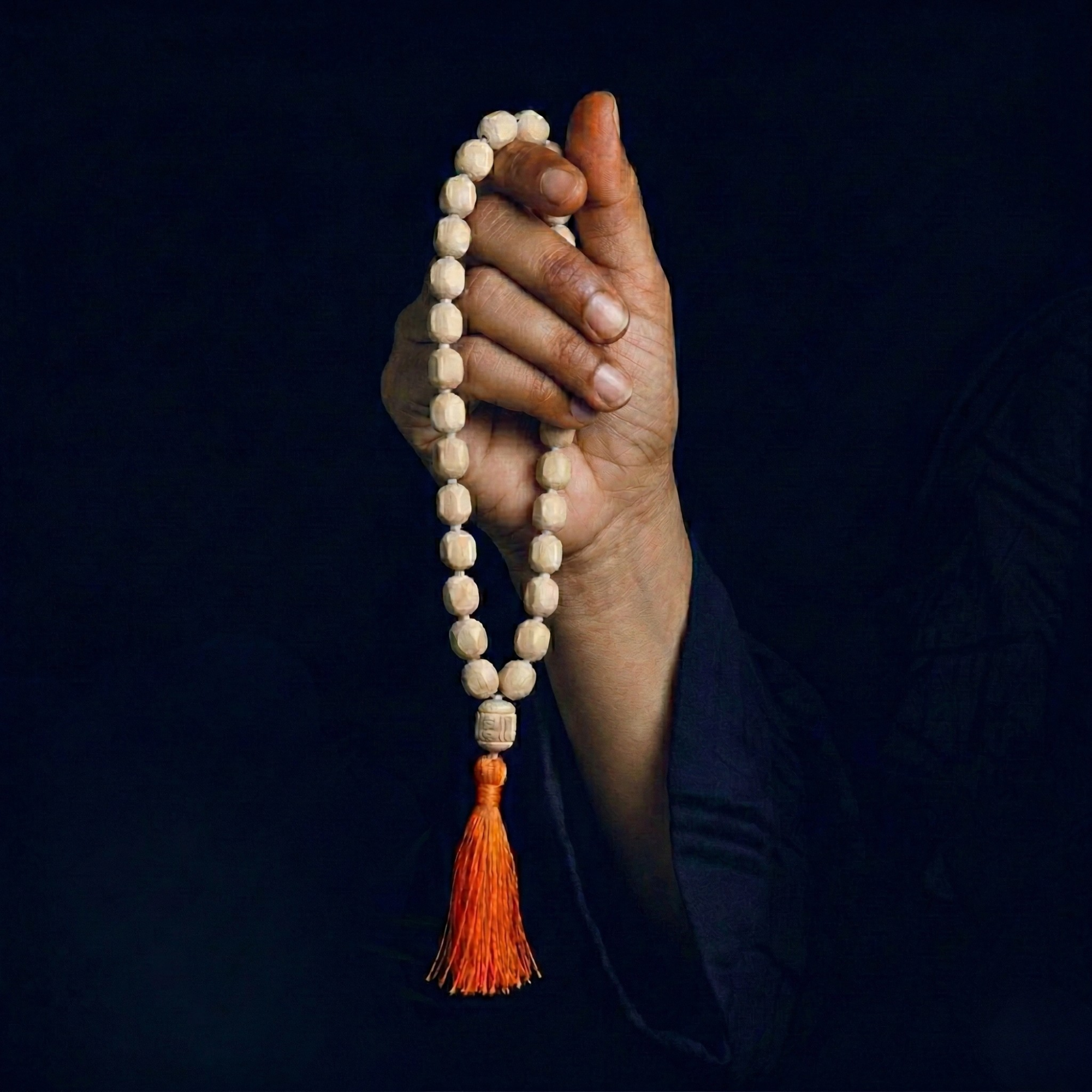 authentic 54 bead pure Tulsi japa mala for mantra chanting