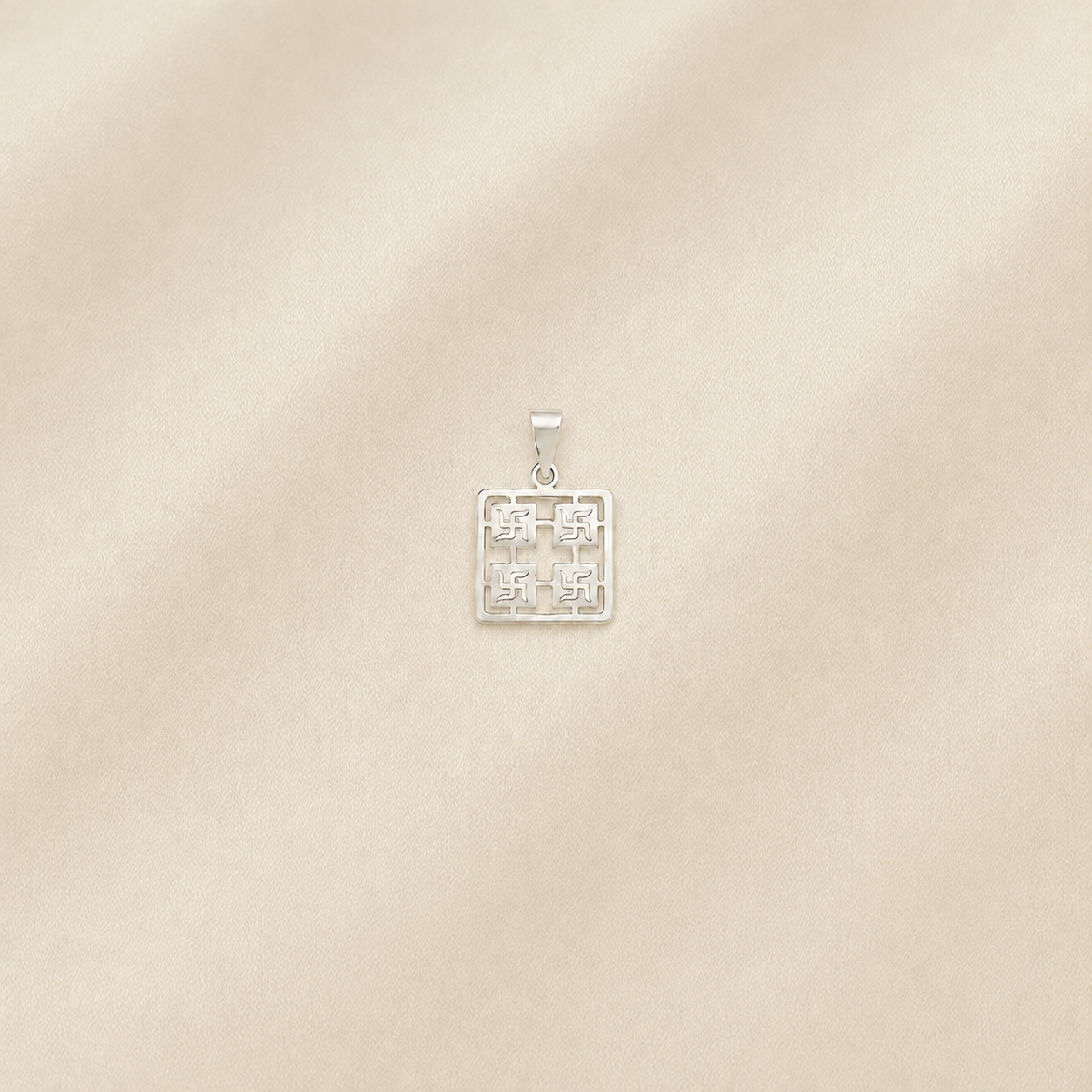 925 pure silver sacred Swastika pendant locket for men and women