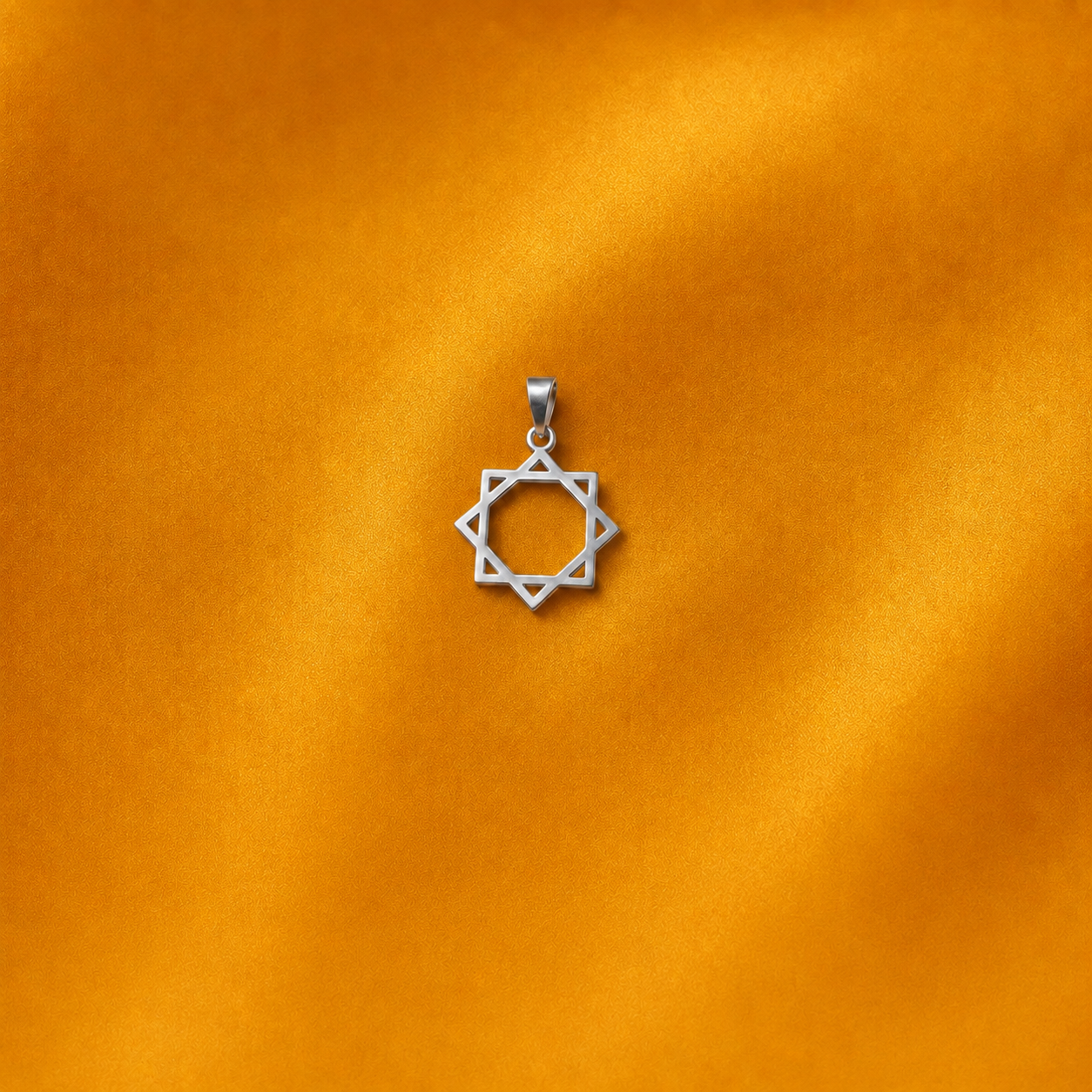 925 sterling silver geometric Octagram star pendant for men and women