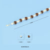 Rudraksha and White Pearl Bracelet –  With Silver Capping
