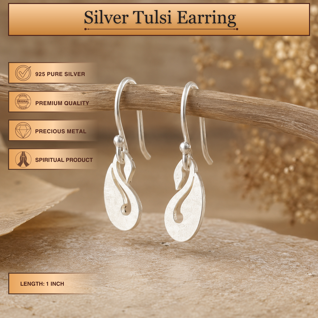 Designer Lightweight Silver Earring