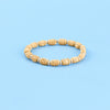 Handcrafted Silver Tulsi Bracelet – Cylindrical Tulsi Beads & 925 Sterling Silver Pearls