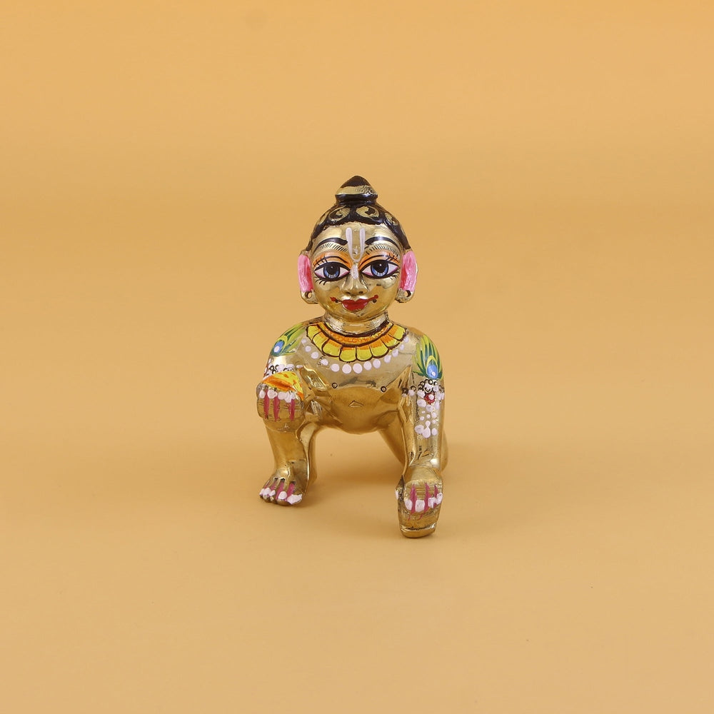 Laddu Gopal Ashtadhatu Idol - Attractive Design, Heavy Weighted Kanha Ji