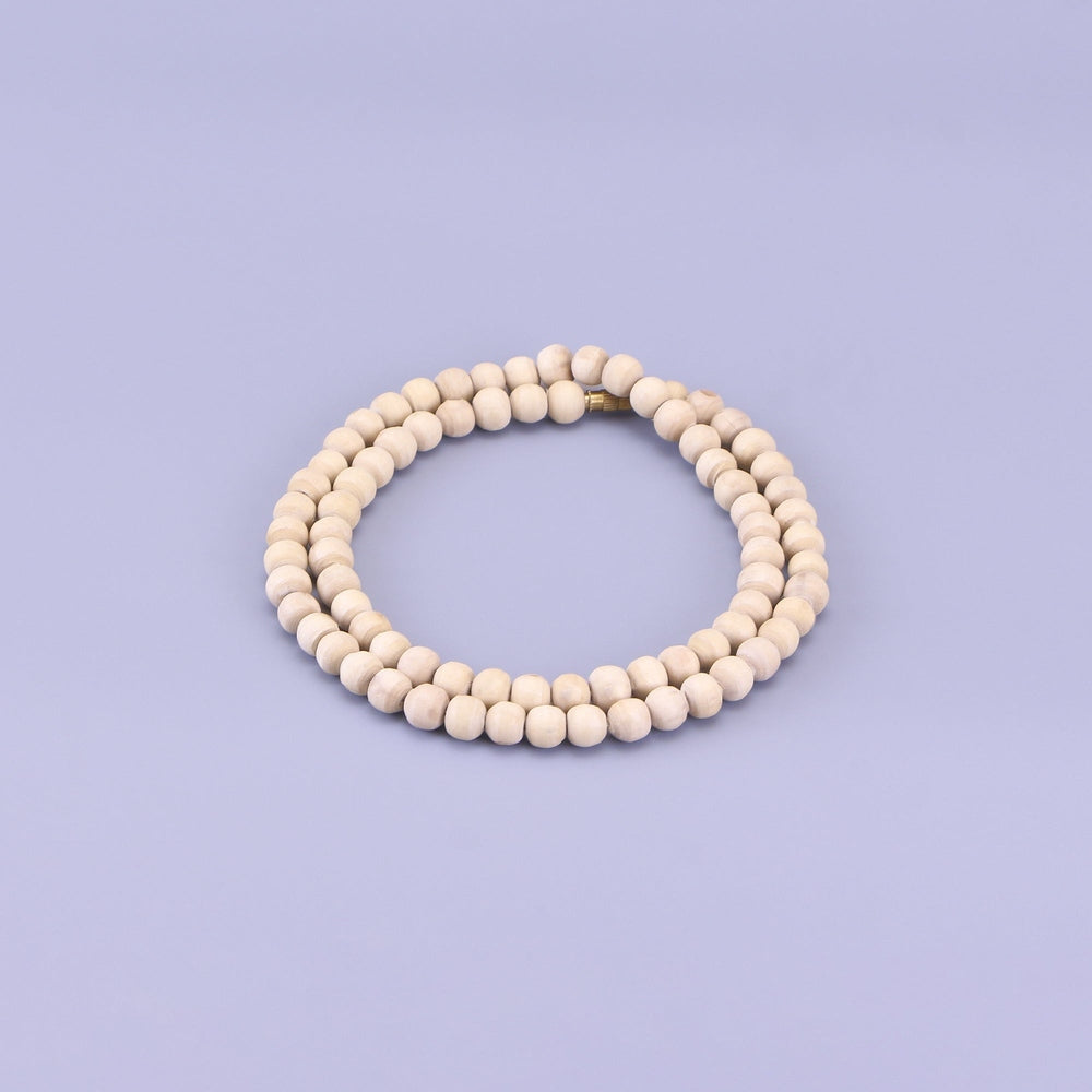 Tulsi Kanthi Mala - Big Round Beads, Original Basil Mala for Neckware