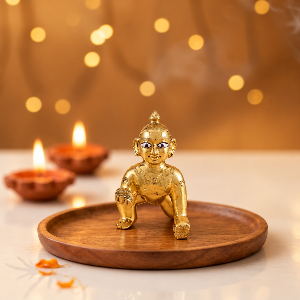 handcrafted Laddu Gopal idol