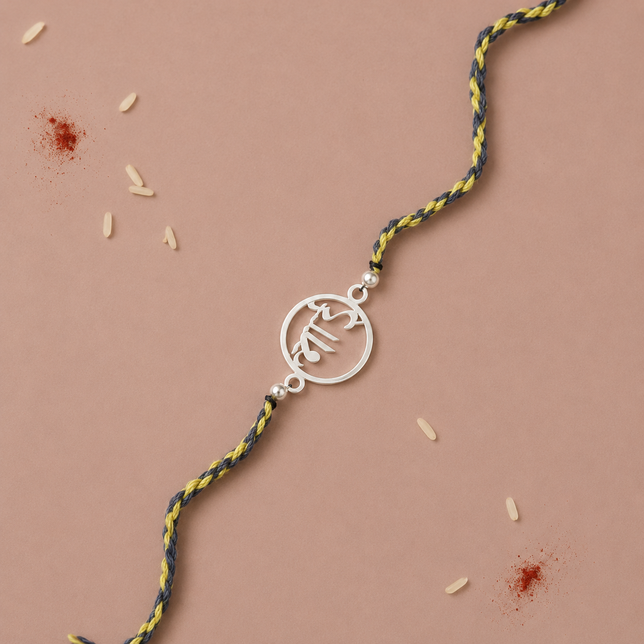 Silver Bhai Rakhi alternate view picture
