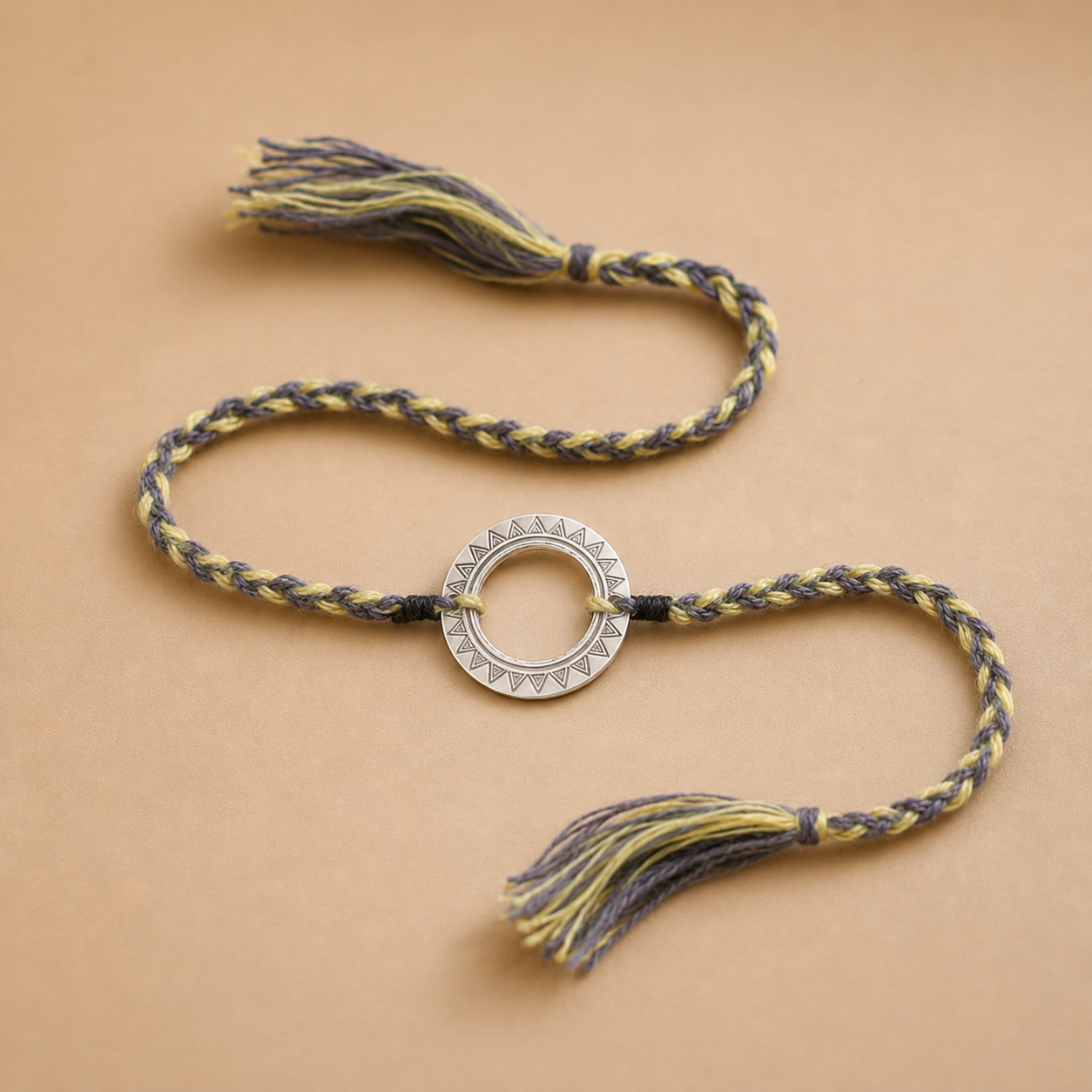 Original Silver Round Rakhi Alternate Picture