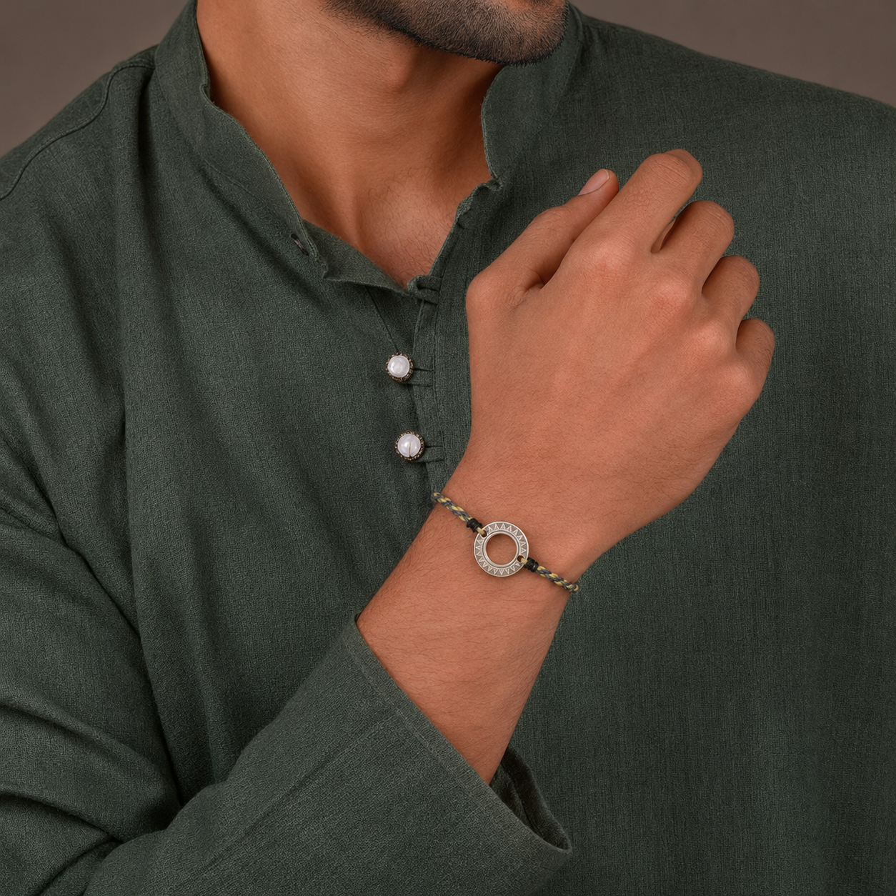 Original Silver Round Rakhi Profile Picture