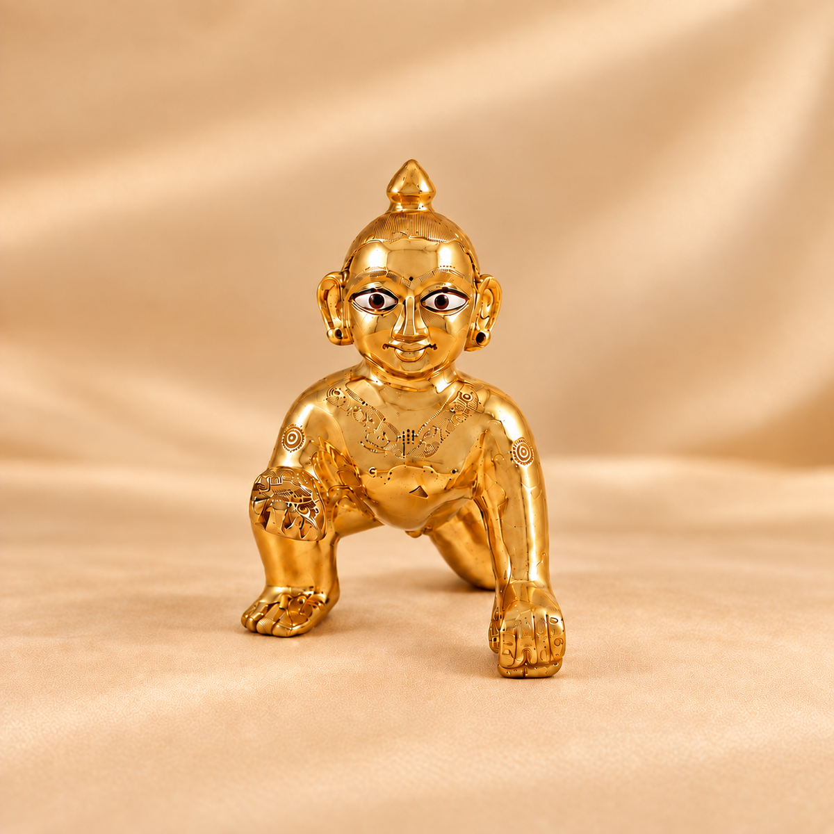 Ashtadhatu Laddu Gopal Front Beautiful Display Photo