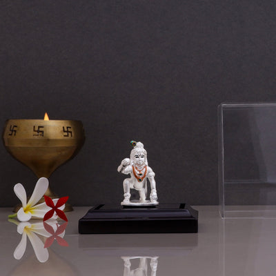 Pure Silver Laddu Gopal Idol - Attractive Design Small Murti