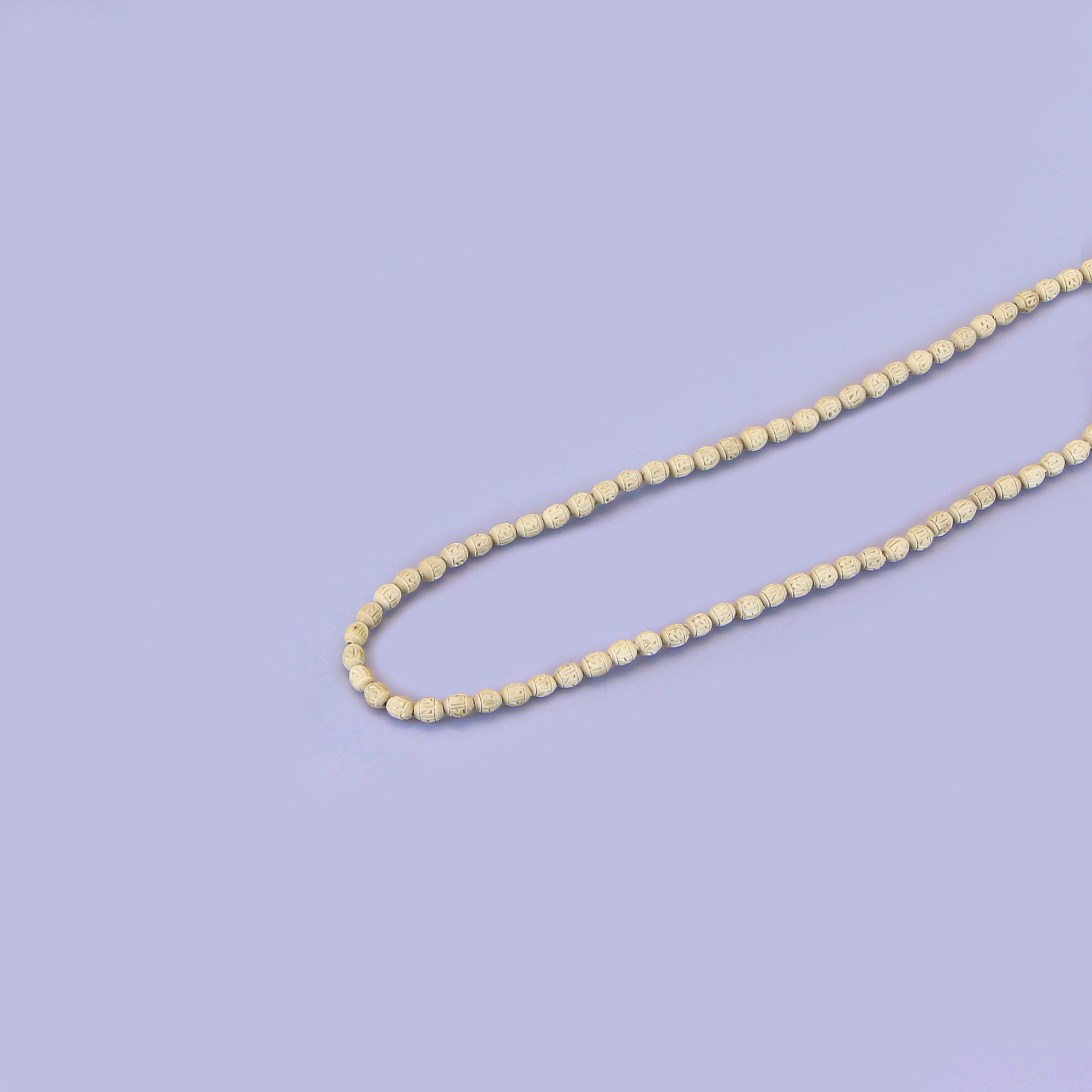 Tulsi Kanthi Mala – Beautiful Artistic Work with Small Carved Beads