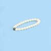 Silver Moti Bracelet – White Pearls with Sterling Silver Beads