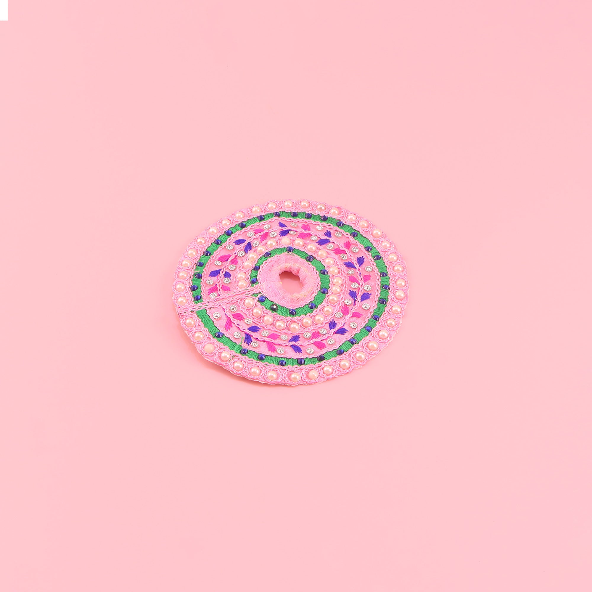 Laddu Gopal Pink Dress - Handcrafted with Patka, Size 2