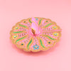 Laddu Gopal Pink Dress - Handcrafted, Peacock Design, Size 4