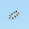 Rudraksha and White Pearl Bracelet –  With Silver Capping