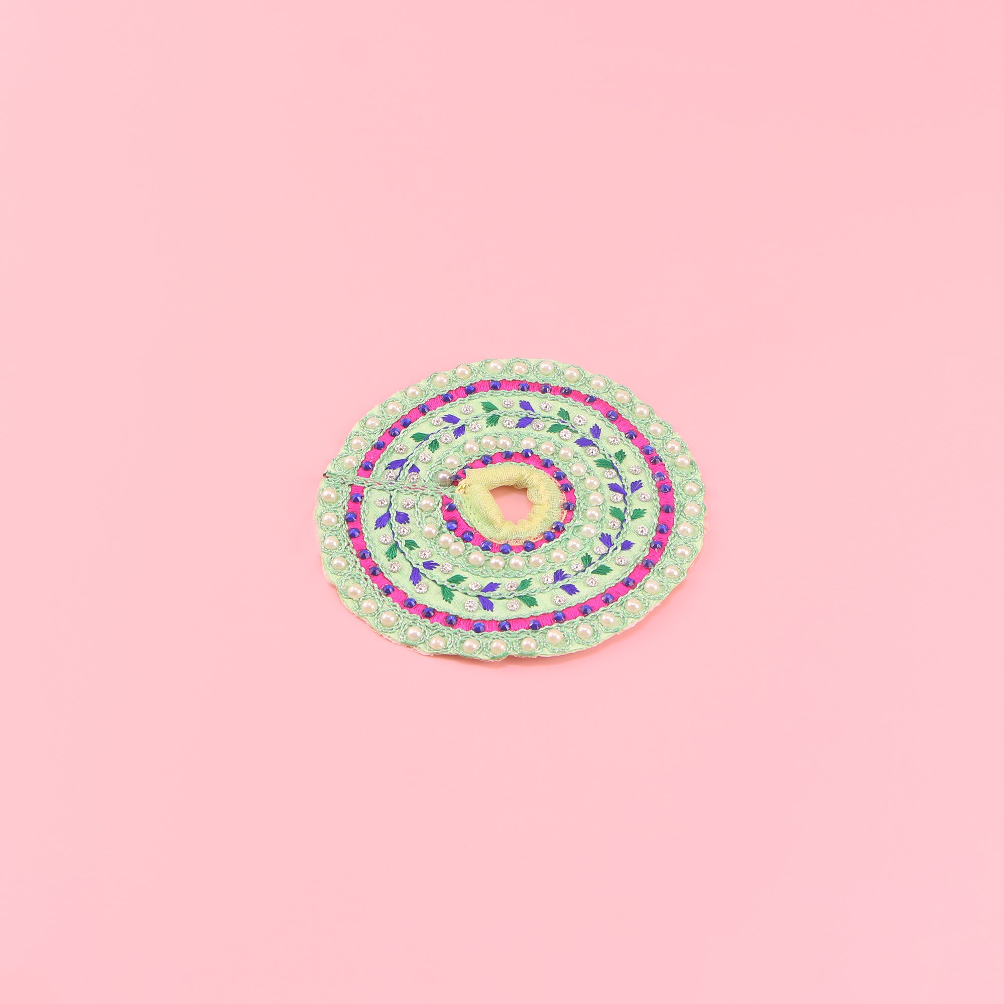 Laddu Gopal Green Dress - Handcrafted with Patka, Size 2