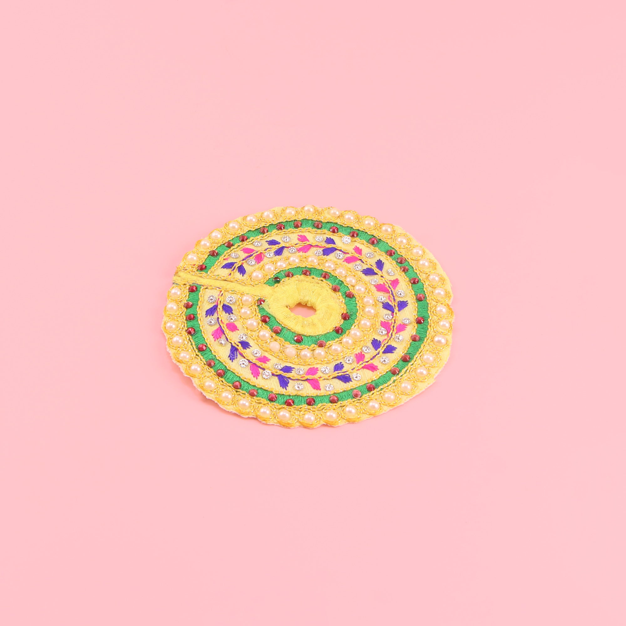 Laddu Gopal Yellow Dress - Handcrafted with Patka, Size 1