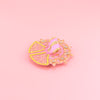 Laddu Gopal Pink Dress - Handcrafted, Golden Floral, Size 1