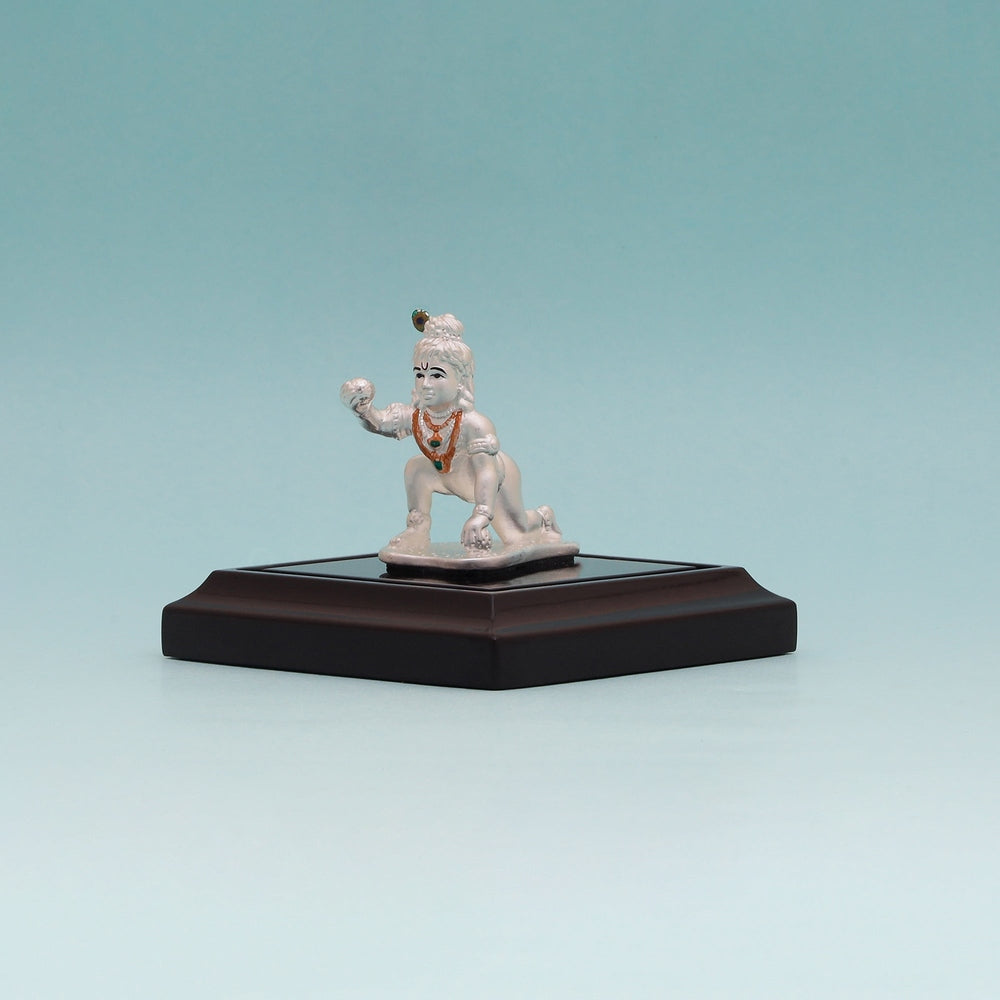 Pure Silver Laddu Gopal Idol - Attractive Design 
