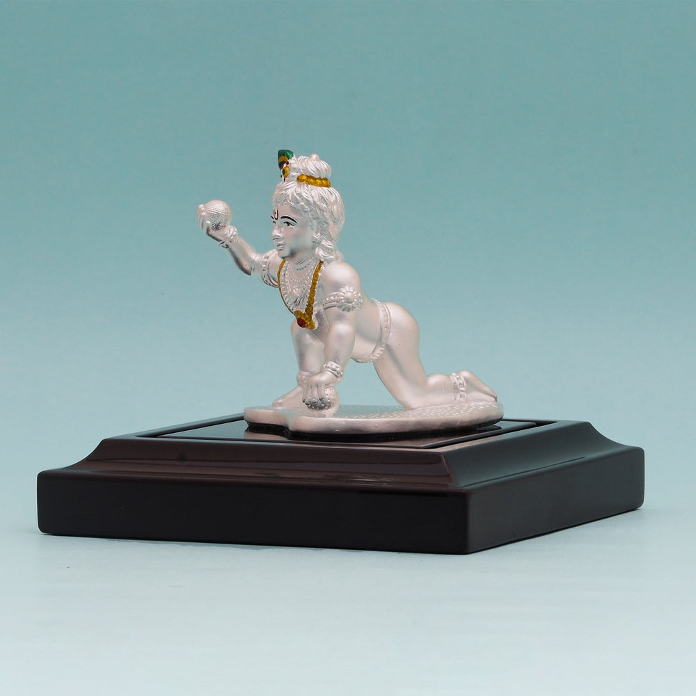 Pure Silver Laddu Gopal Idol - Beautiful Artistic Work