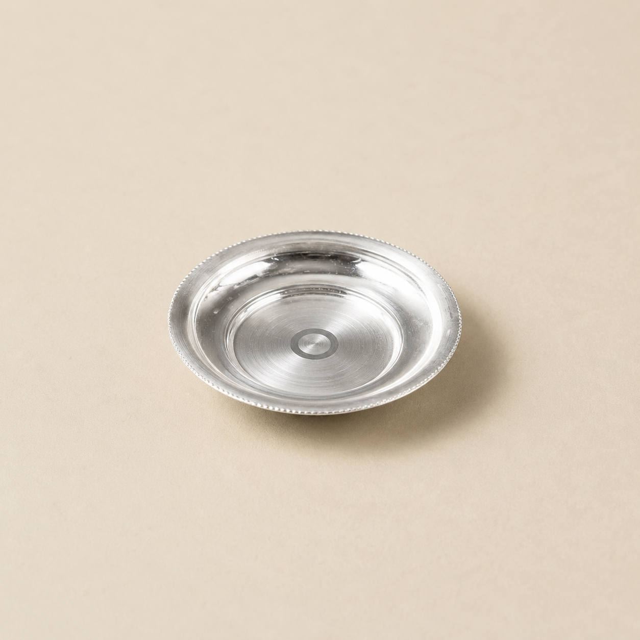 Pure Silver Small Puja Thali for Deities alternate product view 2