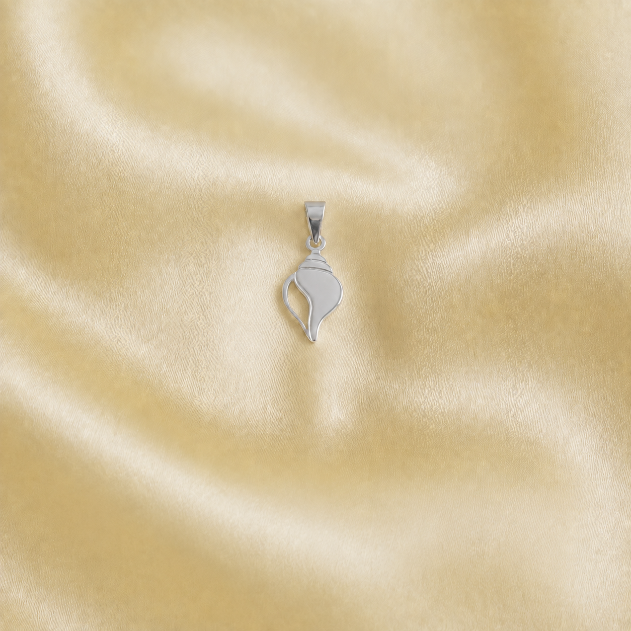 displaying divine 925 pure silver Shankh pendant for men and women