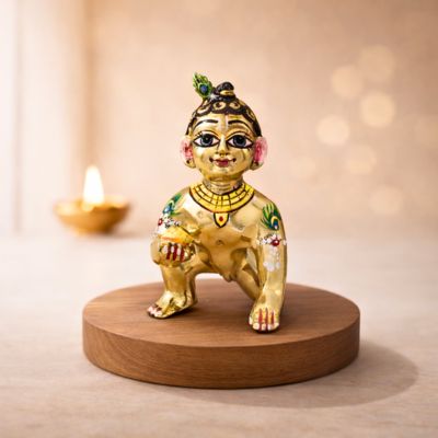 premium Laddu Gopal Thakur Ji idol, brass idol