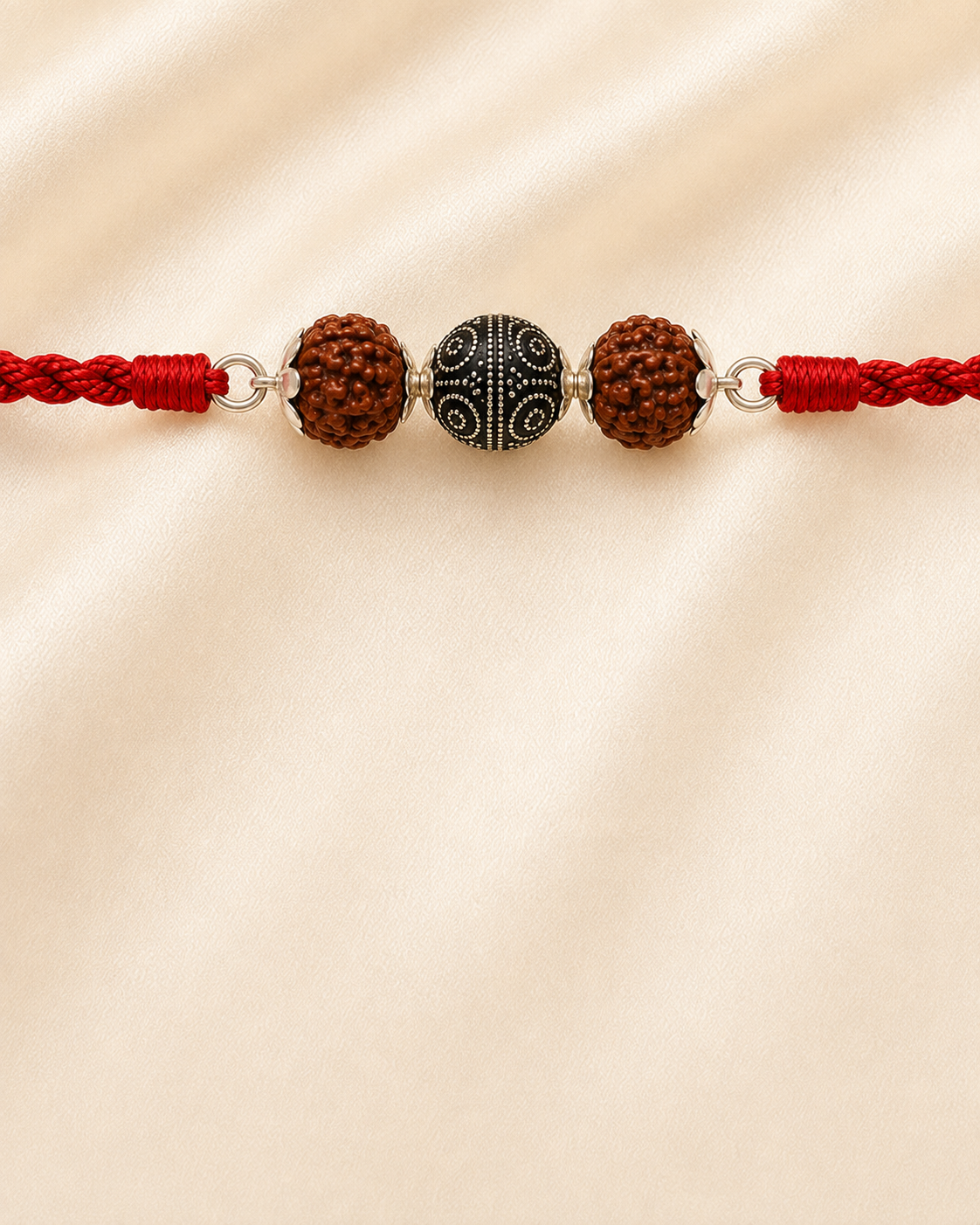 mere krishna, rudraksha rakhi, rudraksha barcelet