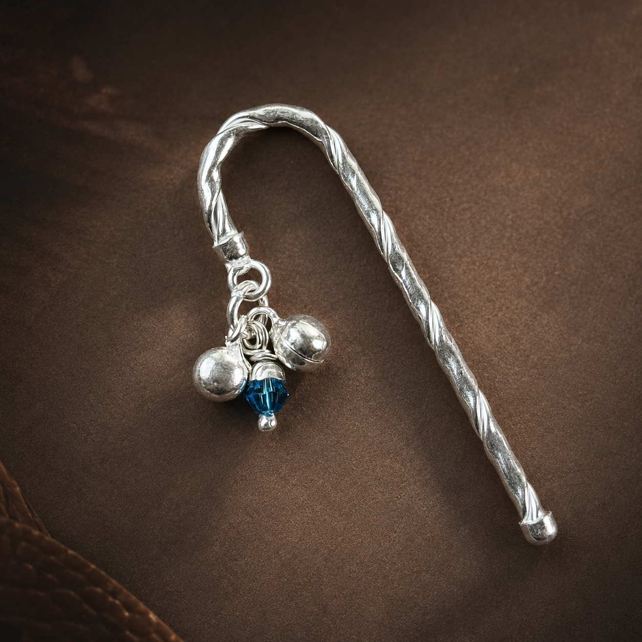 Pure silver Laddu Gopal Chhadi deity ornament 
